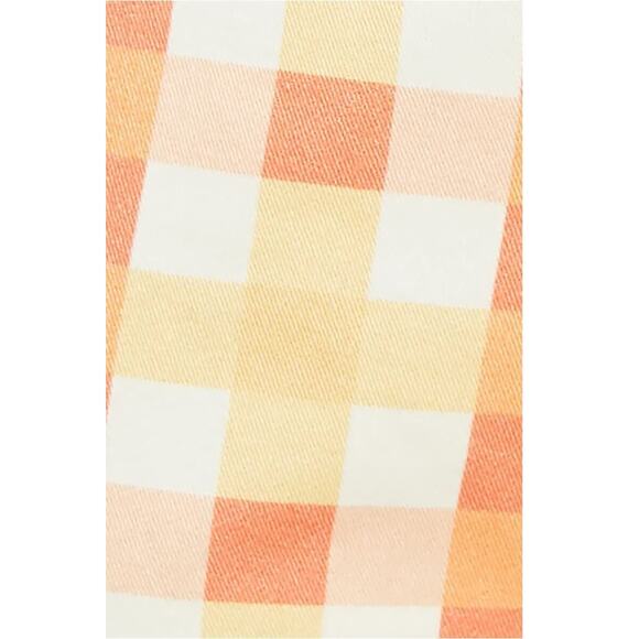 Free People She's All That Plaid Crop High Waist Pants Multi Combo Size 8 0061 - Picture 4 of 5